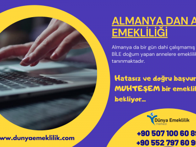 Almanya dan emekli maaşı