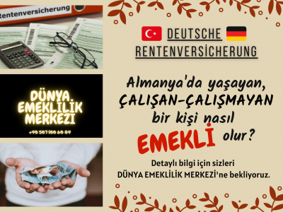 Almanya dan emeklilik maaşı?