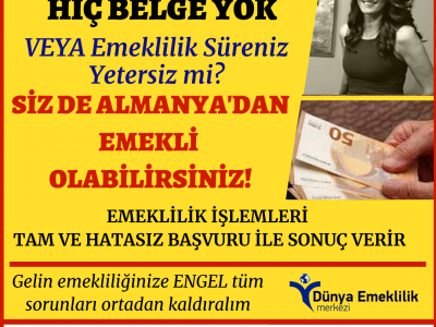 Almanya emeklilik şartları nelerdir?