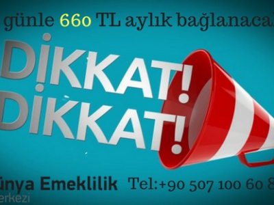 Yurtdışı borçlanmada 3600 günle 660 TL aylık bağlanacak!!!