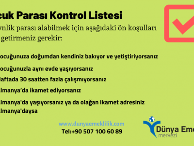 Almanya'da Çocuk Bakım Parası ve Çocuk İzni Nasıl Alınır?