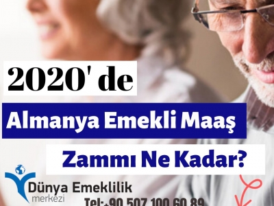 Almanya Emekli Maaşlarına Zam