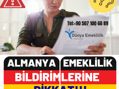 Almanya Emeklilik Bildirimi Bana Ne Anlatıyor?