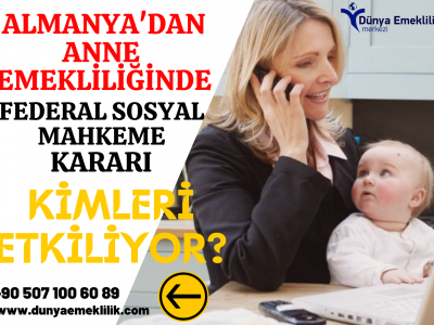 Yüksek gelir elde edenler için  daha az anne emekli maaşı