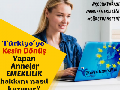 Almanya’dan Emeklilik, Almanya’da doğum yapanlara , çocuk yetiştirenlere emeklilik fırsatı!..