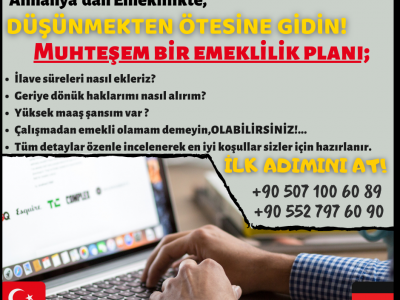 almanyadan anne emekliliğinde detaylar