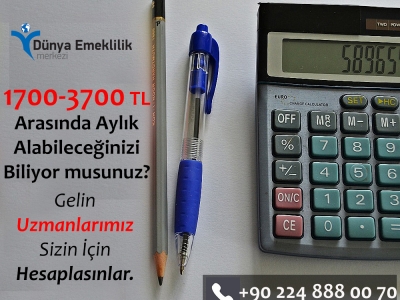 3600 Gün Borçlanarak  En Fazla Kaç Lira Aylık Alınabilir ?